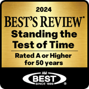 2024 Best's Review Standing the Test of Time Rated A or higher for 50 years logo